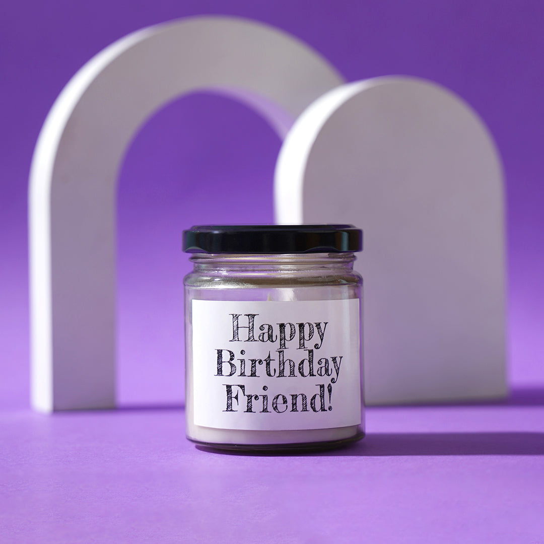 Candle - "Happy Birthday Friend!"
