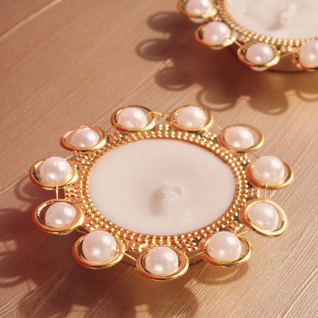Pearl Urli Diya Set