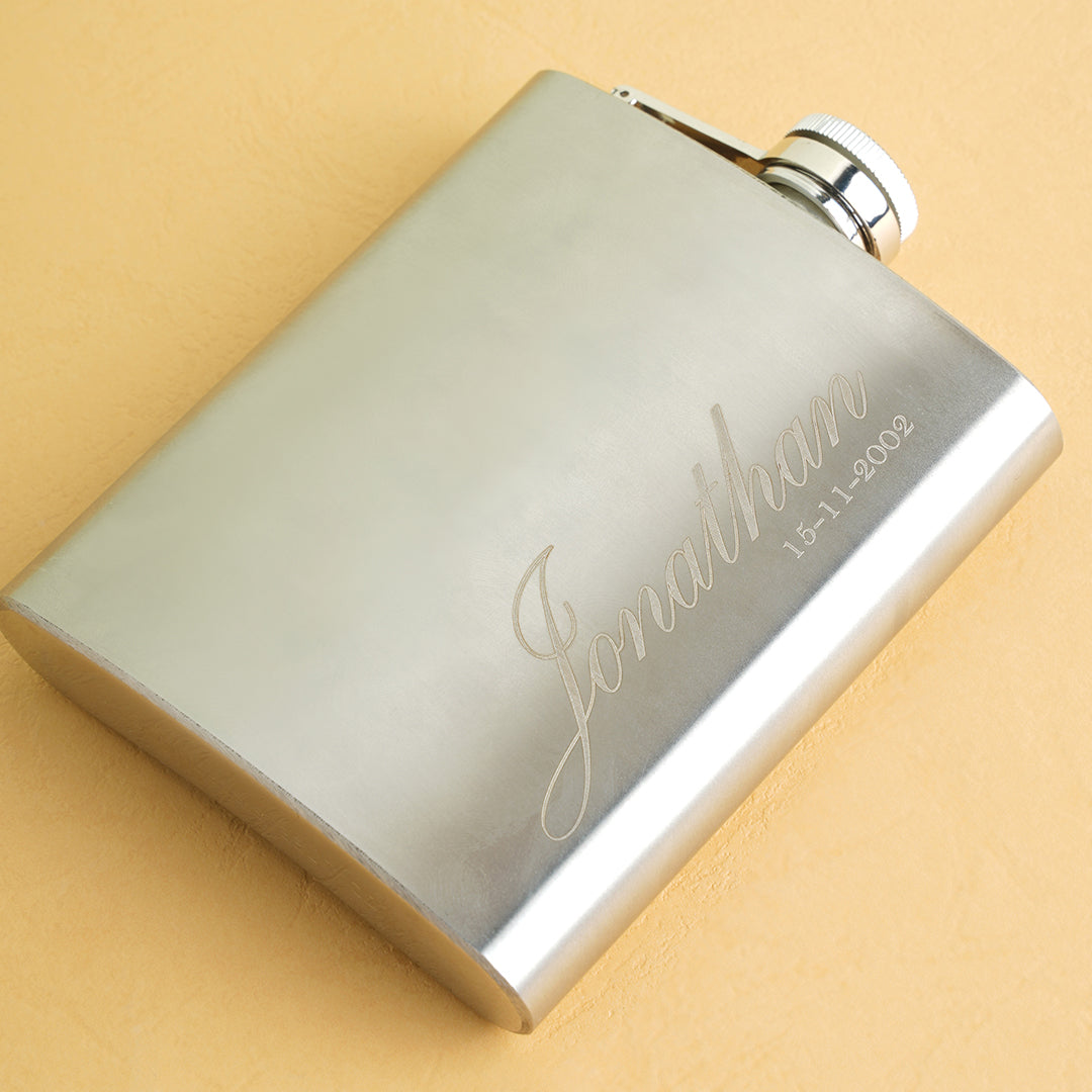 Custom Engraved Hip Flask