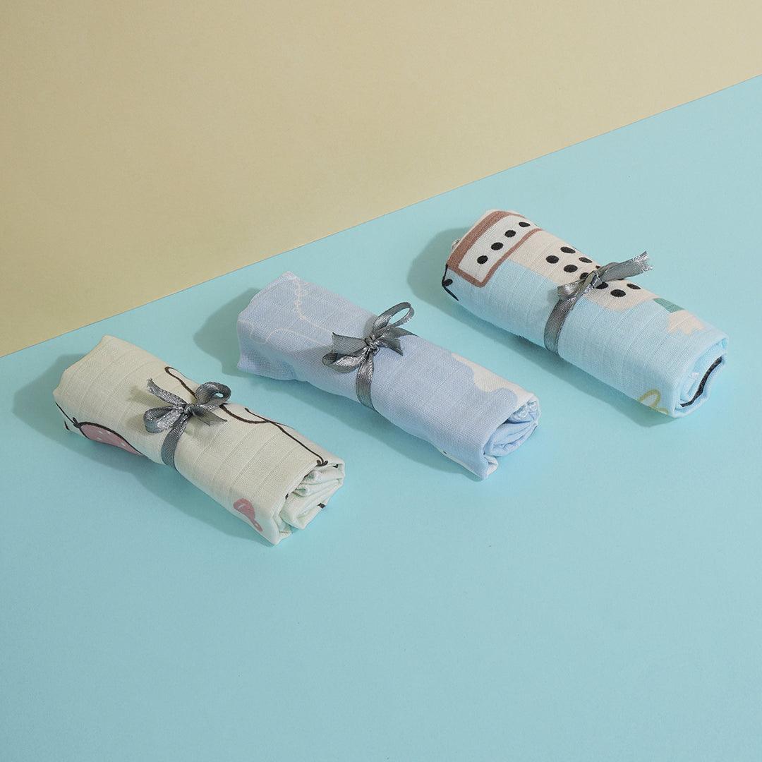 BABY NAPKINS - SET OF 3