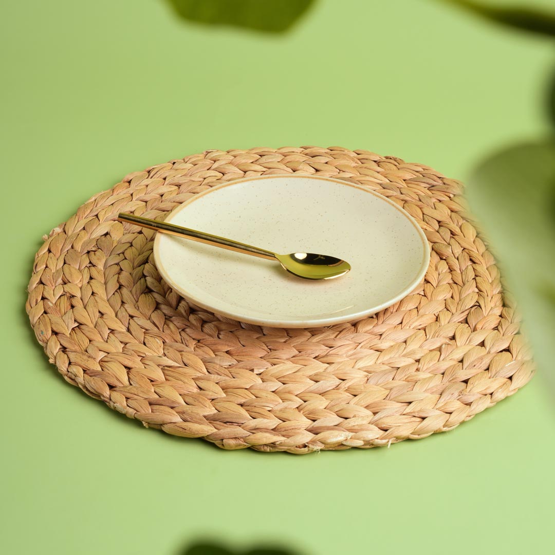Beige Ceramic Plate
