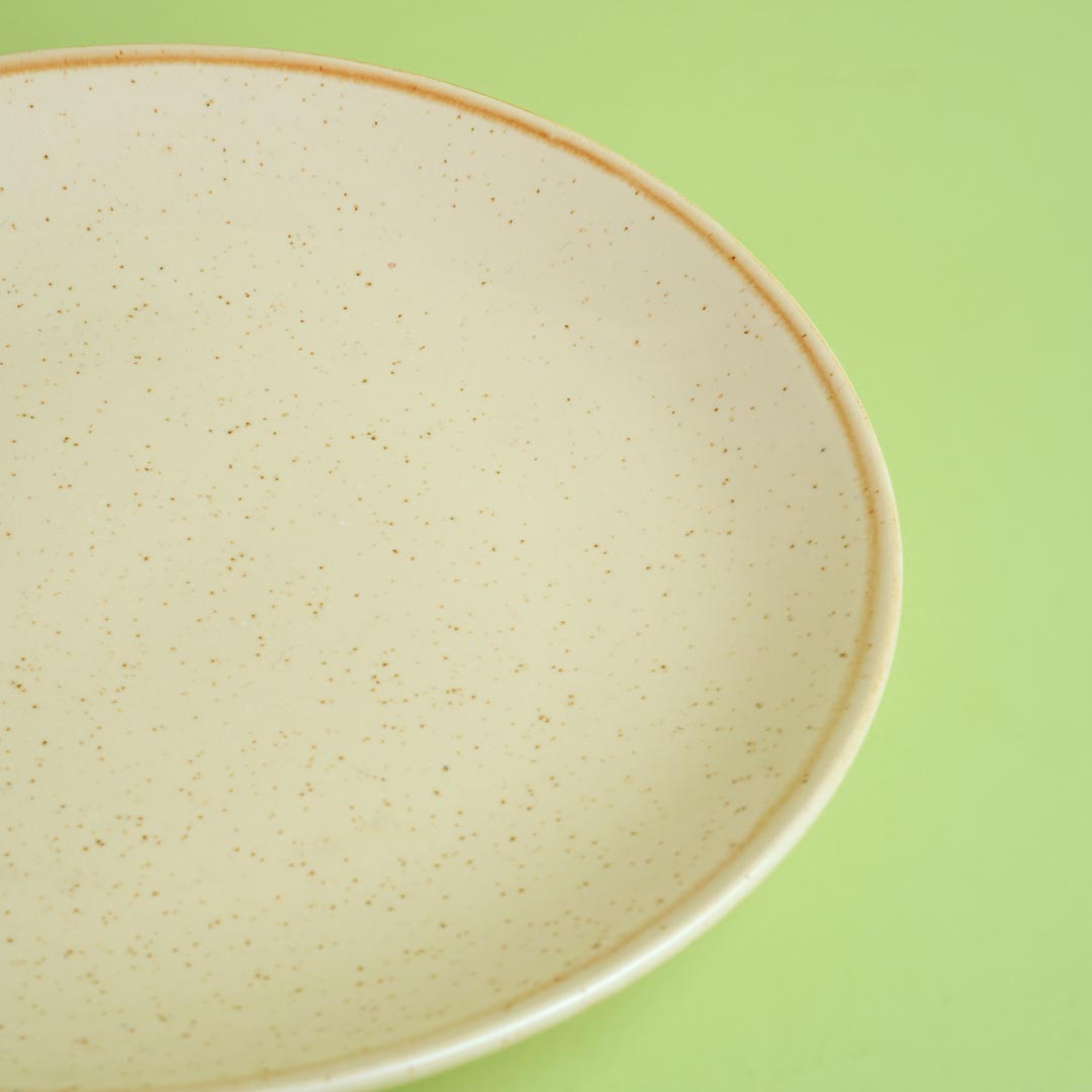 Beige Ceramic Plate
