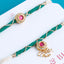 The Emerald Blossom Rakhi Set