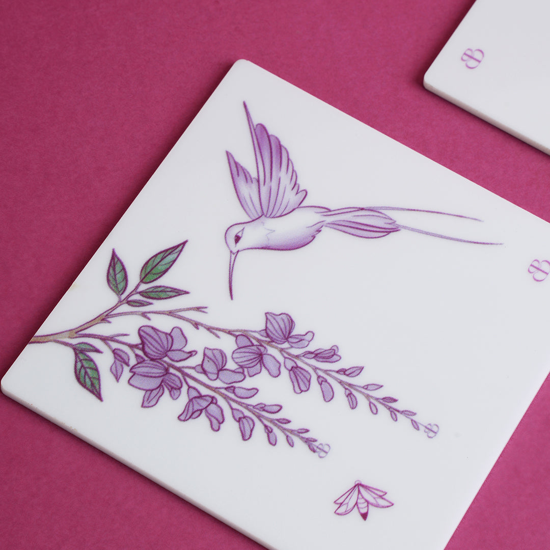Lilac Coasters