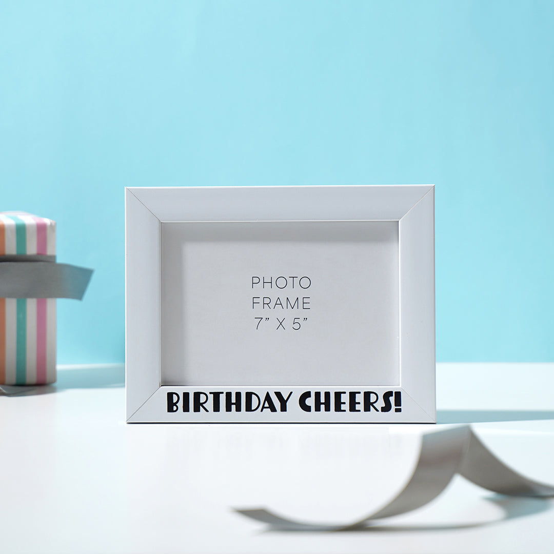 Photo frame - "Birthday Cheers"