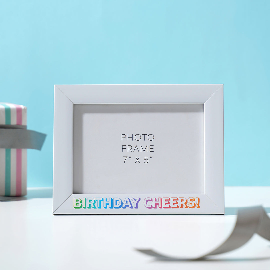 Photo frame - "Birthday Cheers"