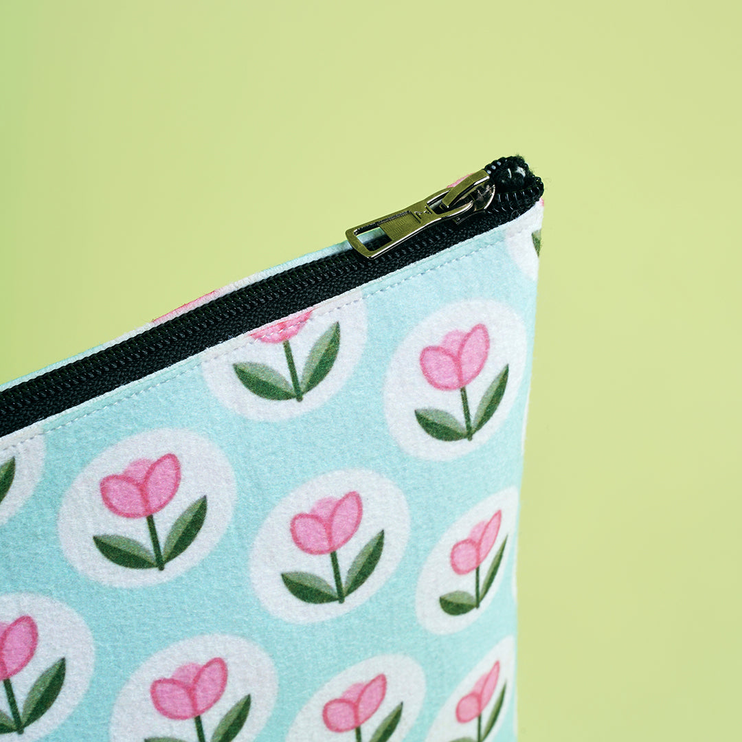Lotus Felt Pouch