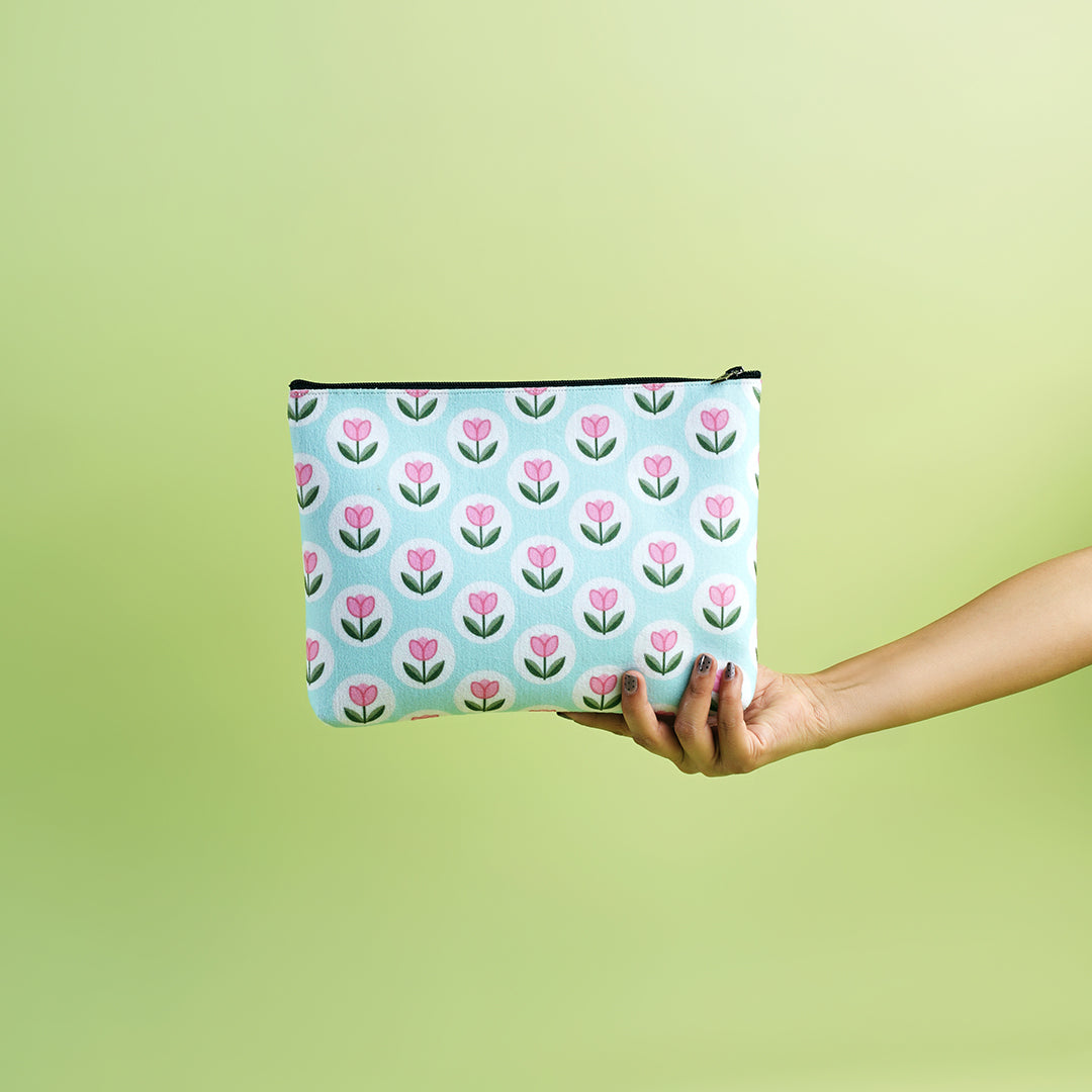 Lotus Felt Pouch