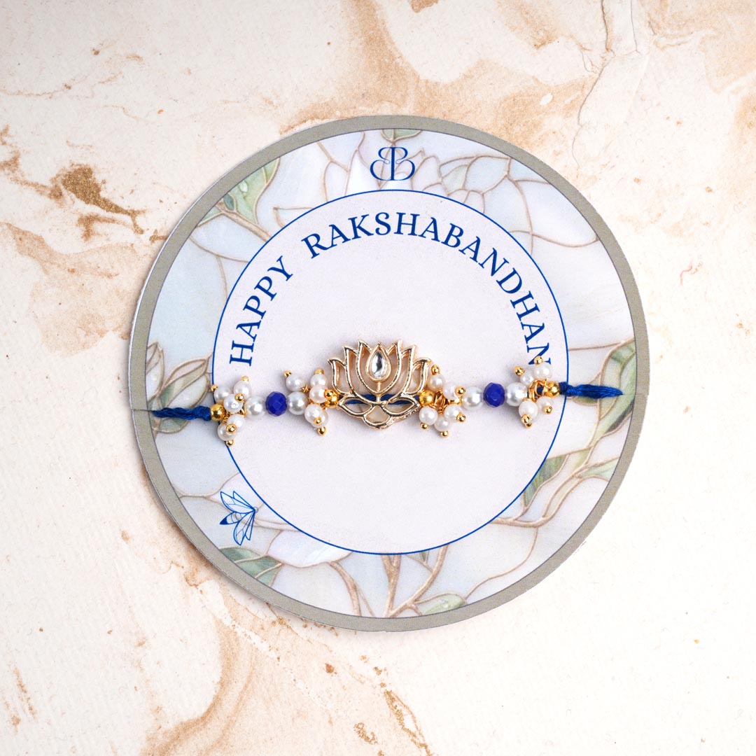 Blue Lotus Rakhi