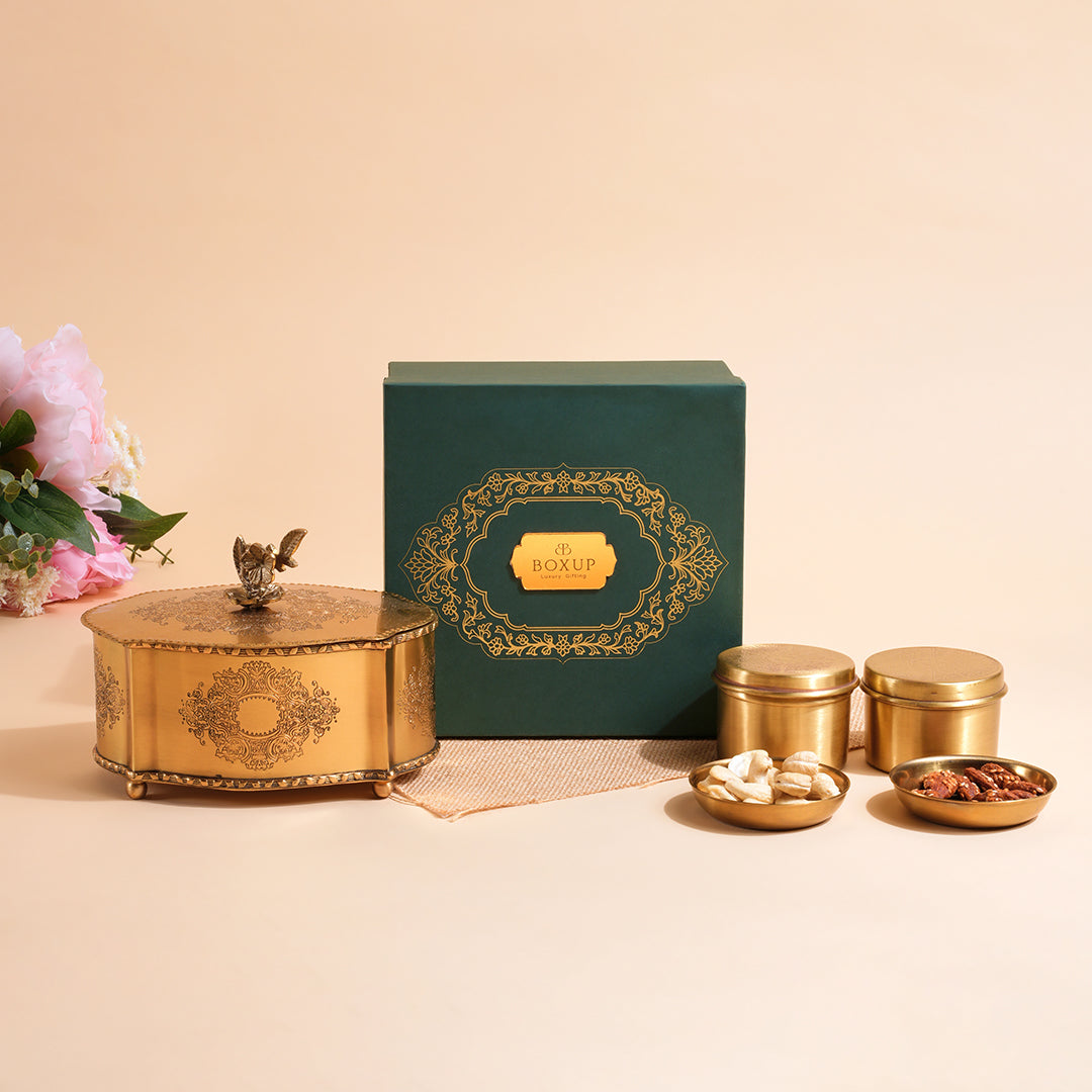 The Brass Rosette Hamper