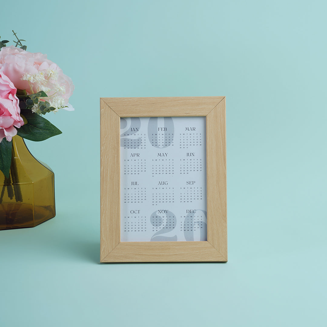 Wooden Calendar Frame
