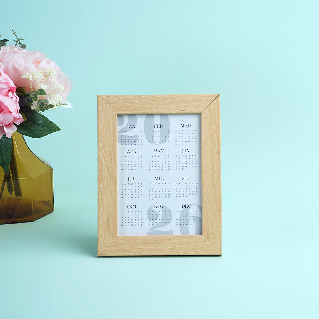 Wooden Calendar Frame