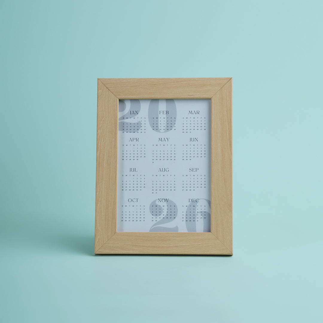 Wooden Calendar Frame