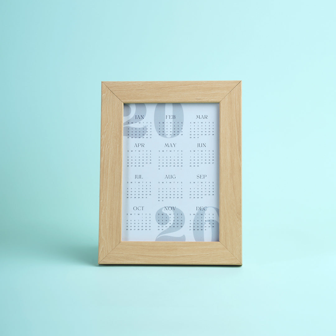 Wooden Calendar Frame