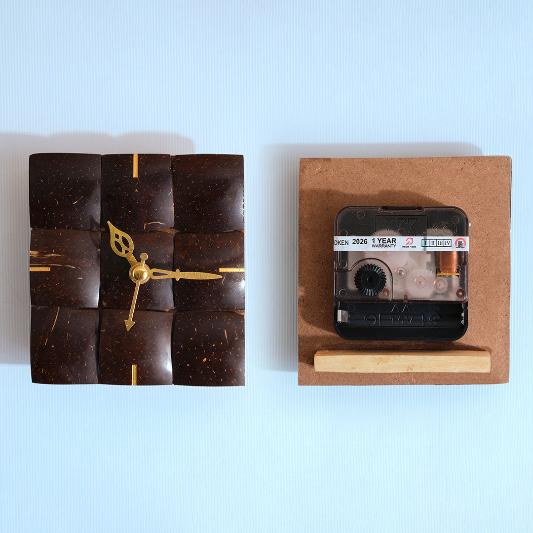  Coconut Shell Clock