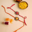 Bhai Bhabhi Bandhani Rakhi Set