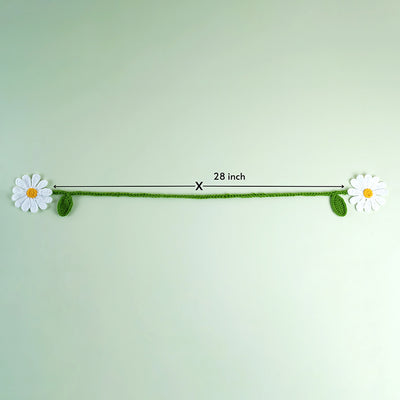 Crochet curtain tie