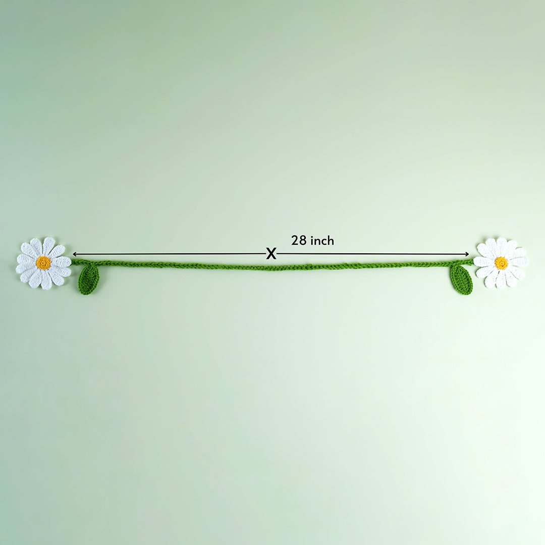 Crochet curtain tie
