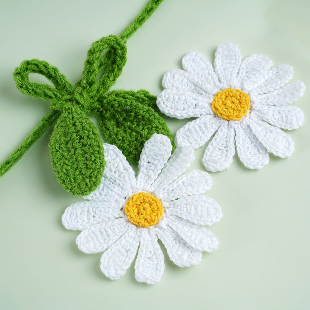 Crochet curtain tie