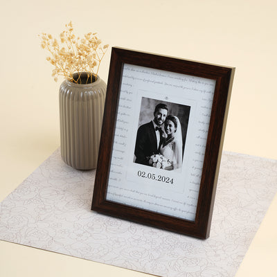 Custom Wedding Photo Frame