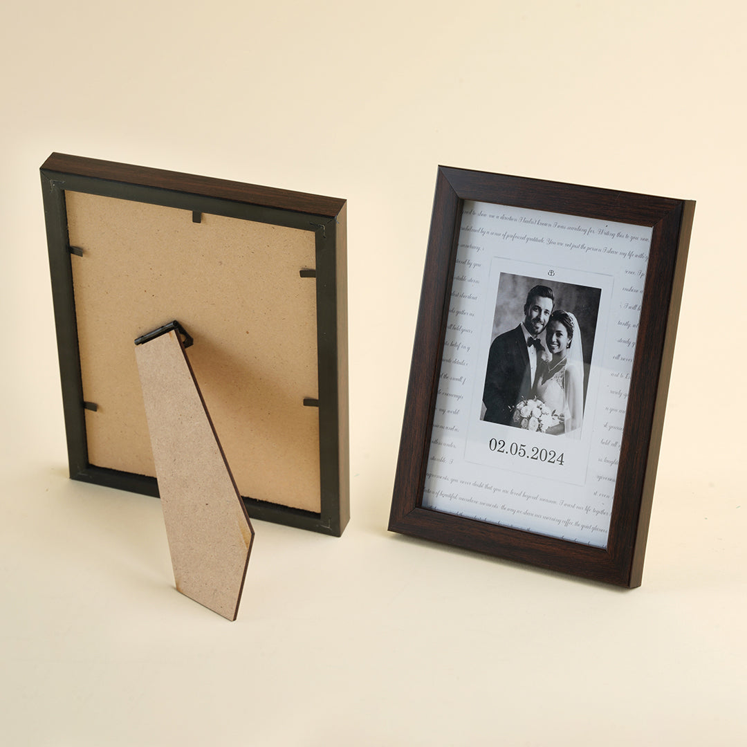Custom Wedding Photo Frame