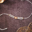 Rakhi - Faux Pearls With Square Stone
