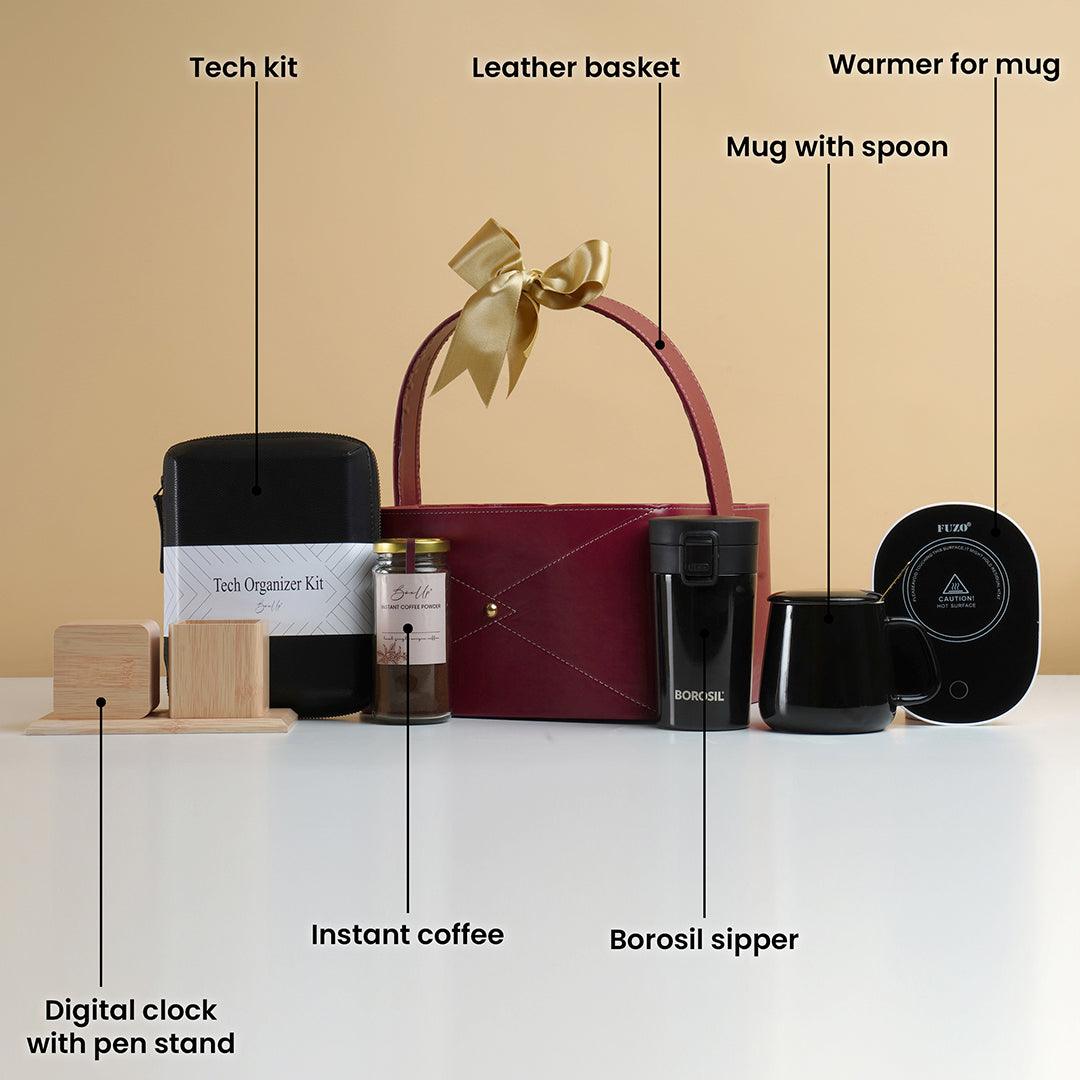 Buy Caffienated Techie Gift Hamper For Mens Online – BoxUp Luxury Gifting
