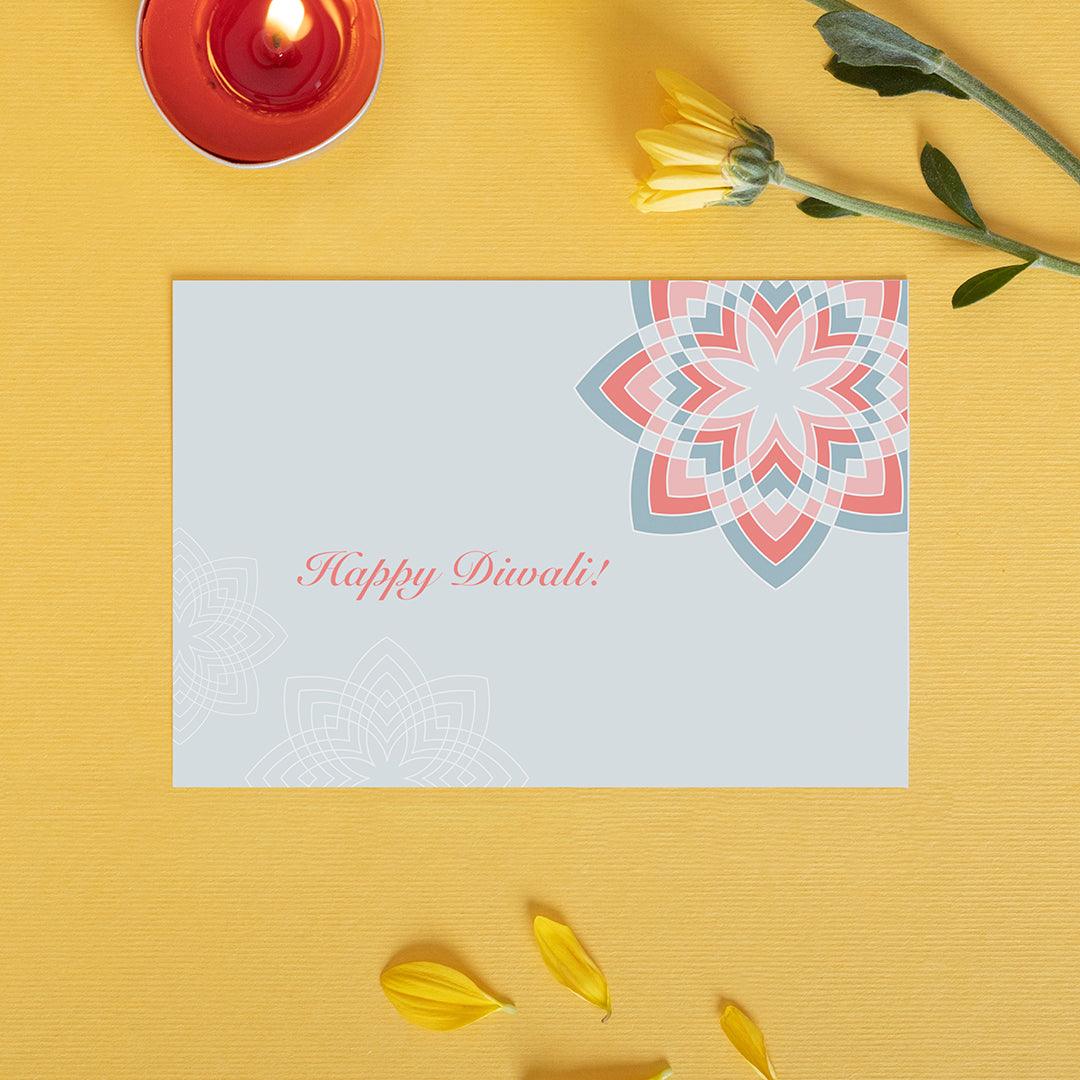 Diwali card - Alpana