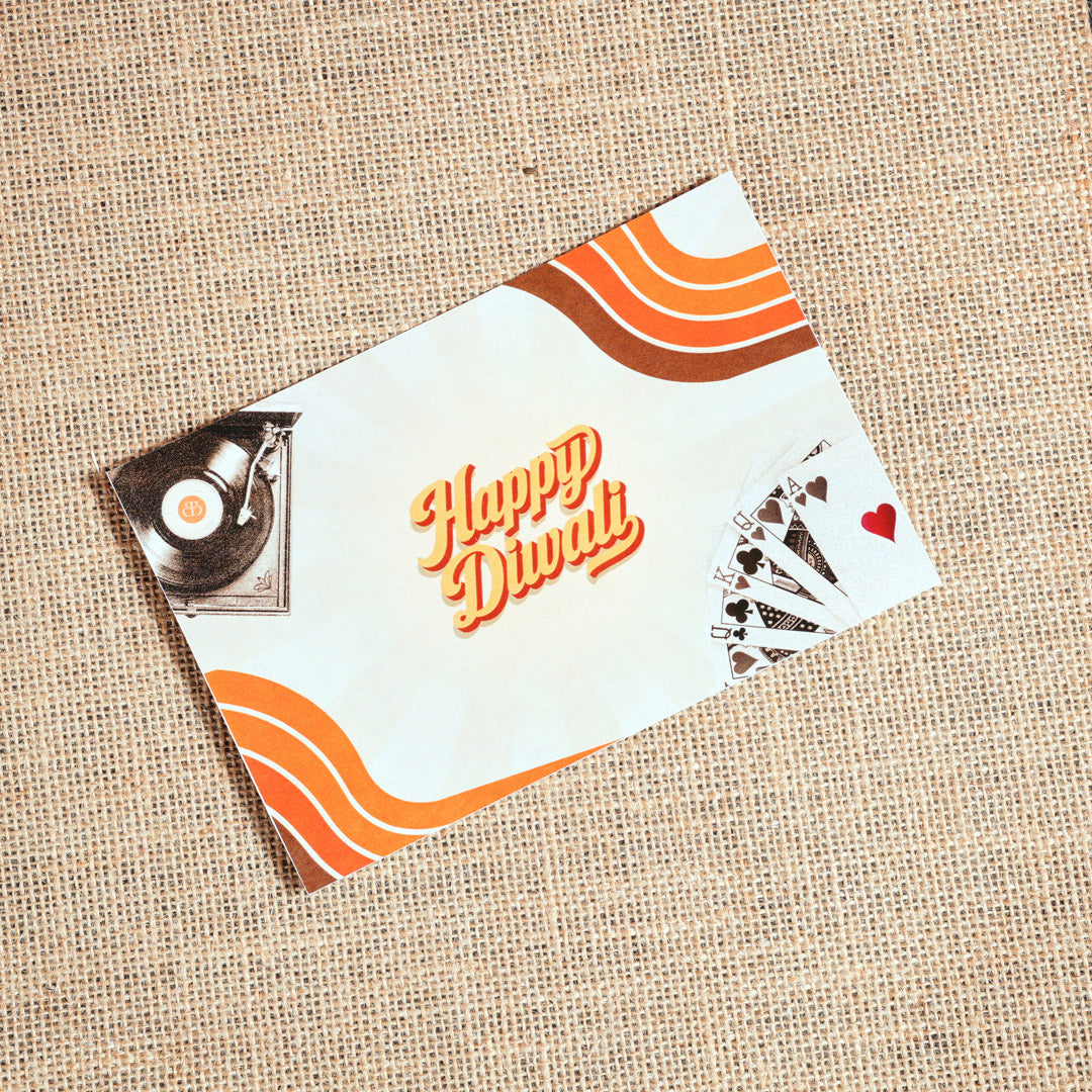 Retro Diwali Greeting Card