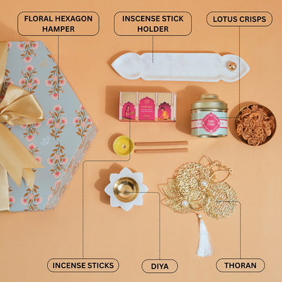 Floral Hexagon Diwali Hamper