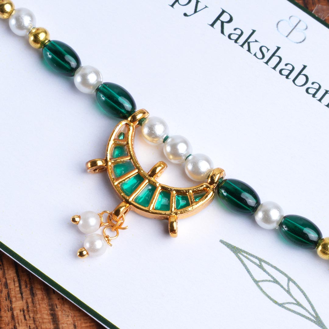 The Green Chandani Rakhi