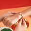 Green Stone Silver Rakhi