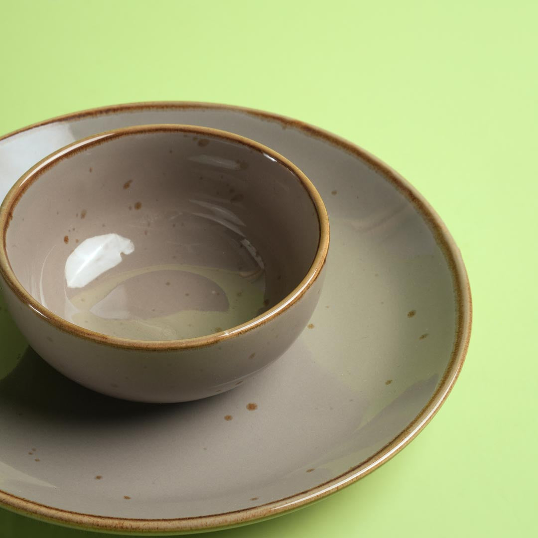 Smoke Ceramic Crockery Set