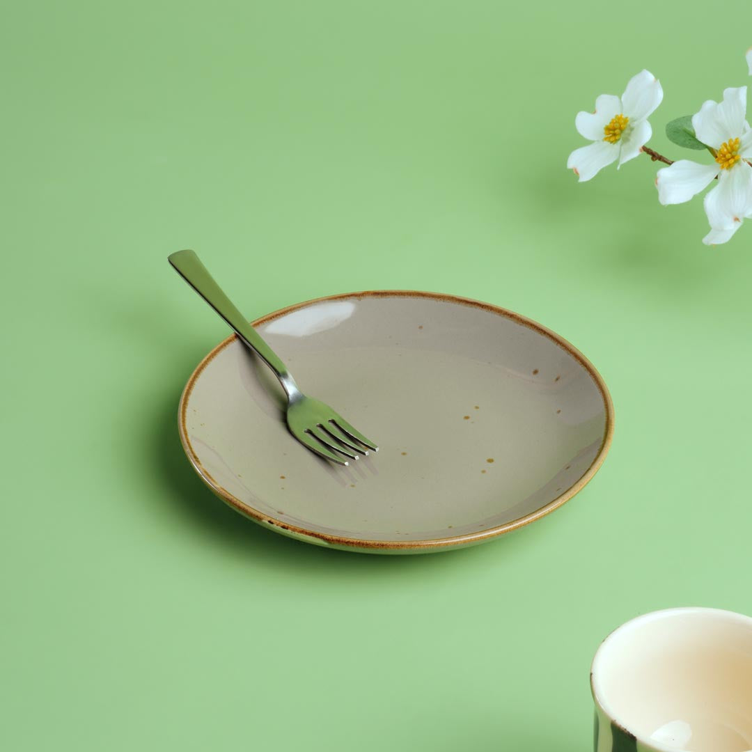 Grey Ceramic Plate