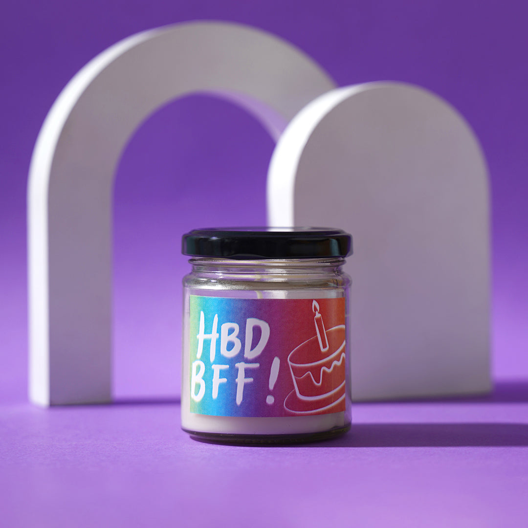 Candle - "HBD BFF!"