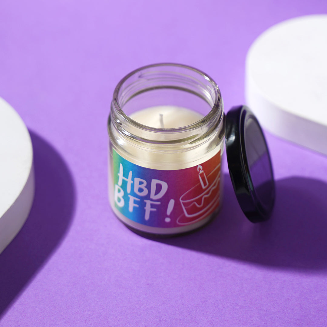 Candle - "HBD BFF!"