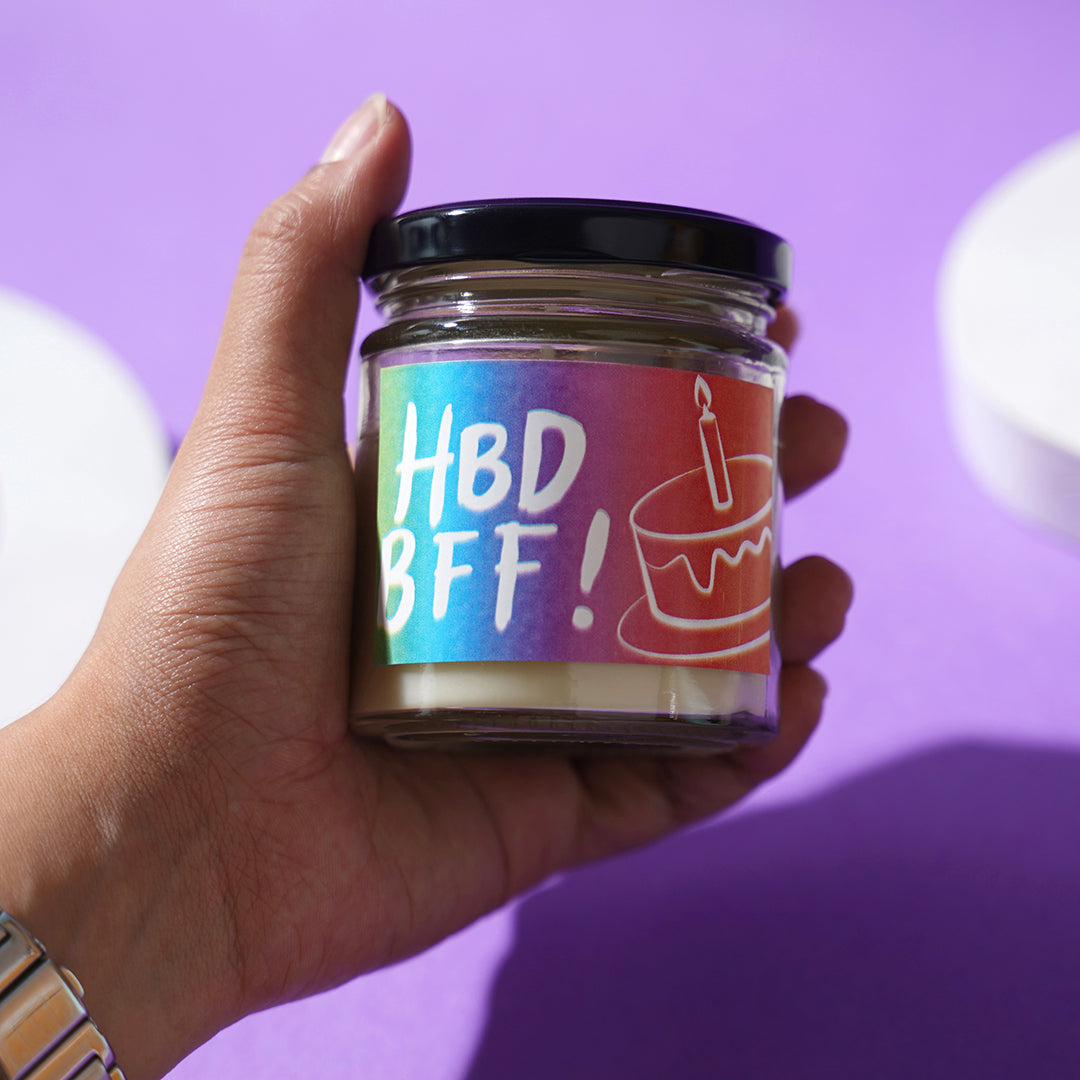 Candle - "HBD BFF!"