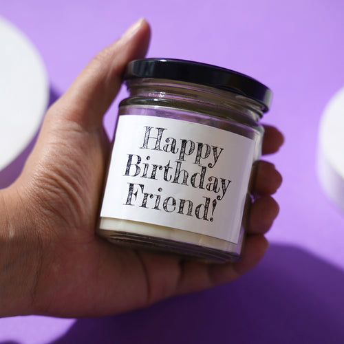 Candle - "Happy Birthday Friend!"