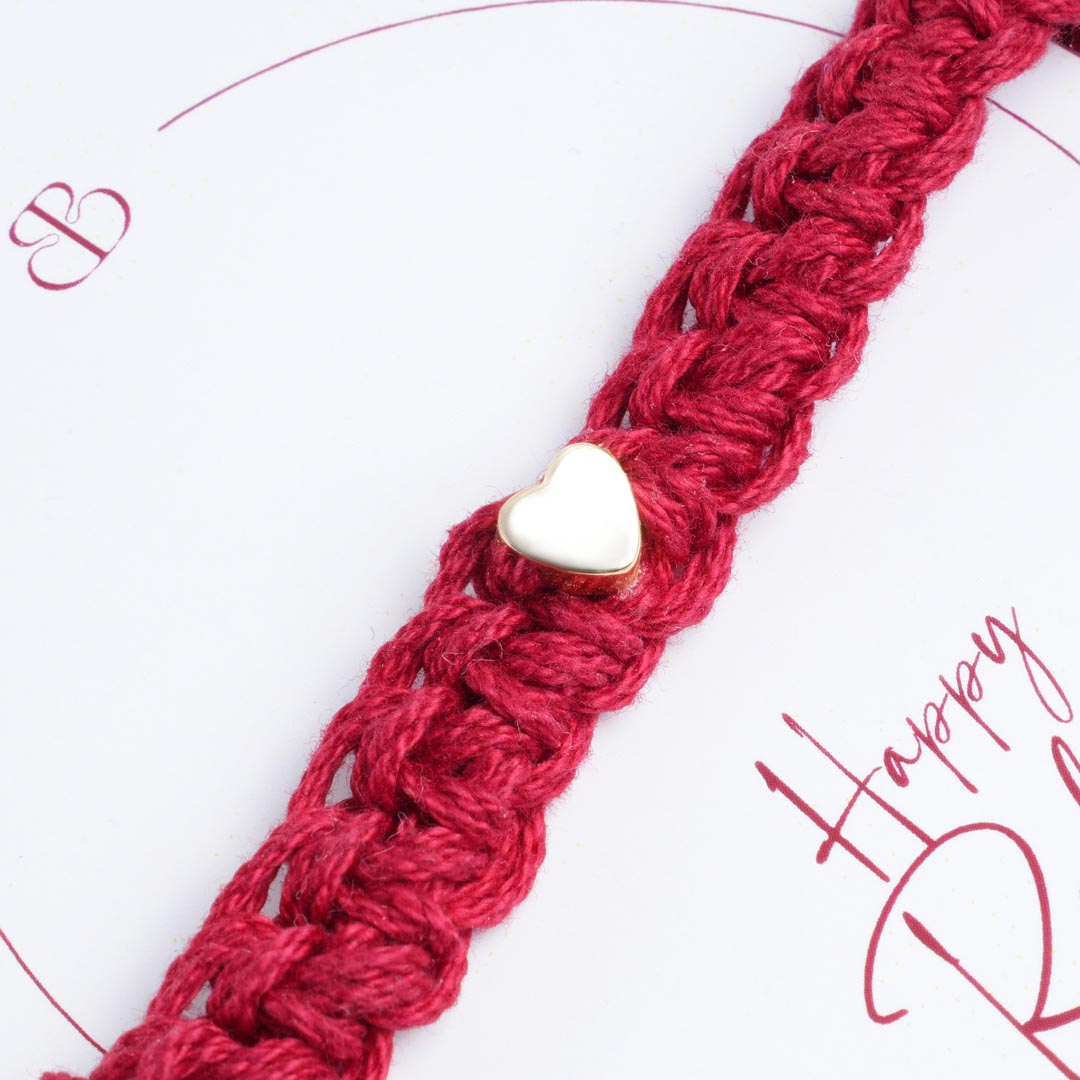 The Heart Rakhi for Sister