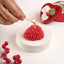 Heart shaped wax candle