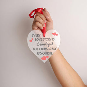 Acrylic heart keepsake