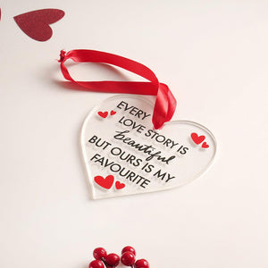 Acrylic heart keepsake