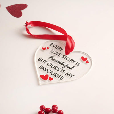 Acrylic heart keepsake