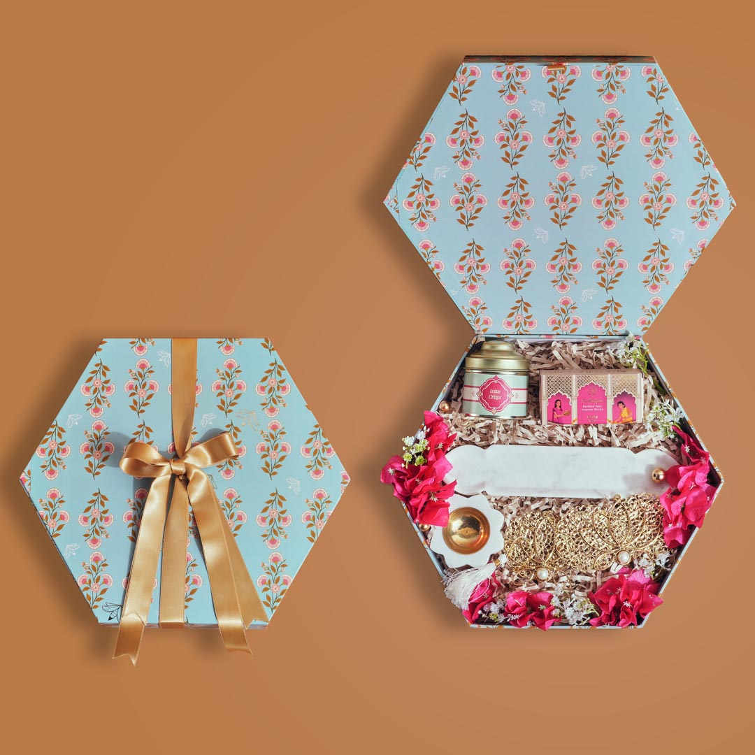 Floral Hexagon Diwali Hamper