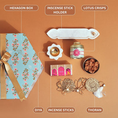 Floral Hexagon Diwali Hamper