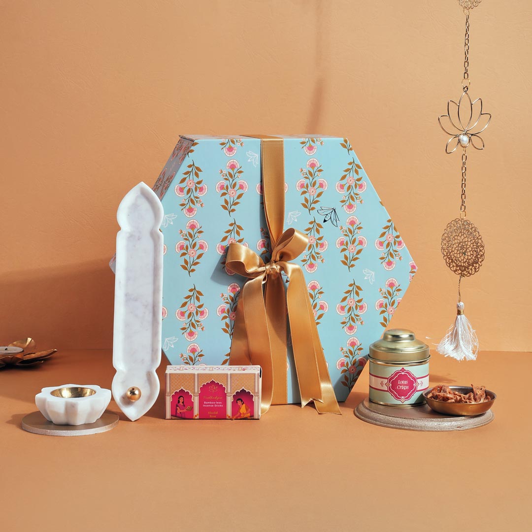 Floral Hexagon Diwali Hamper