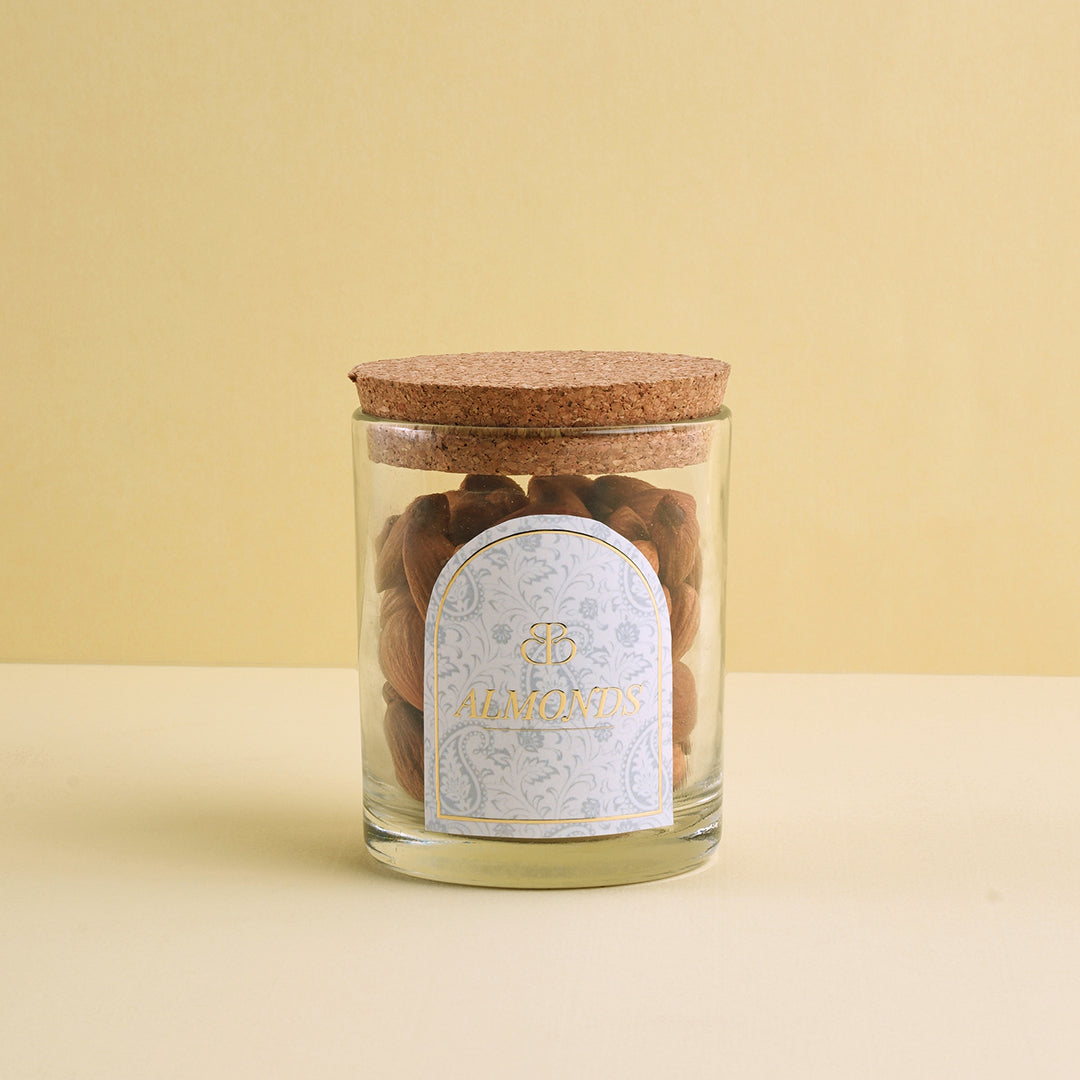 Almonds With Glass Jar