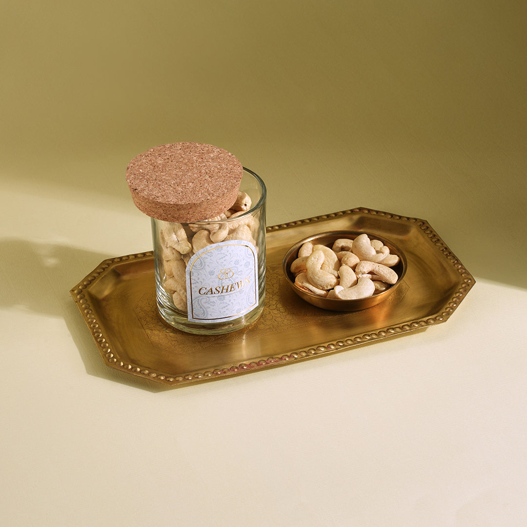 Cashews With Glass Jar