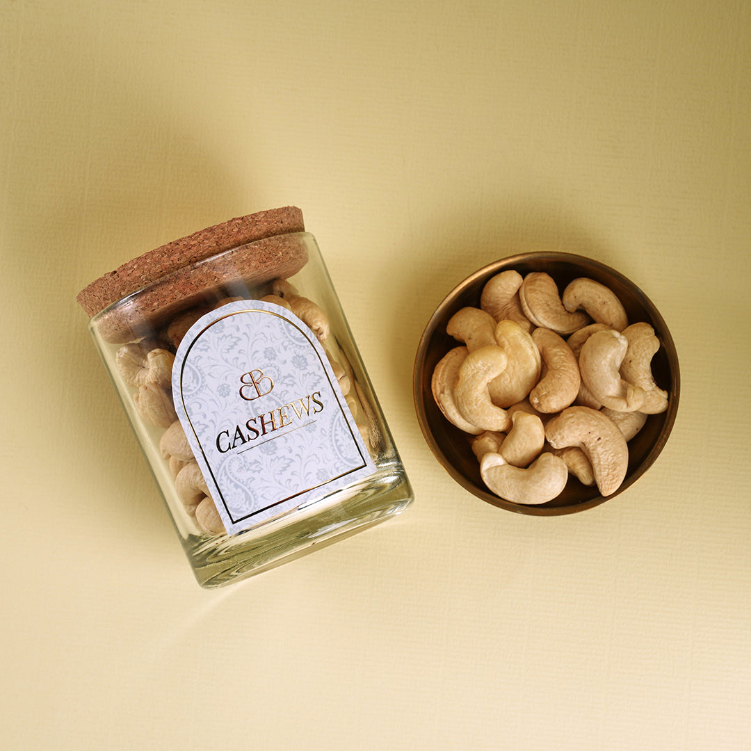 Cashews With Glass Jar