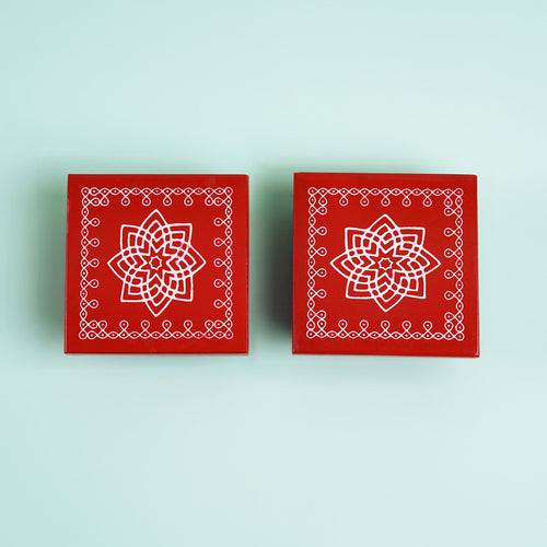 Kolam coasters (art piece)